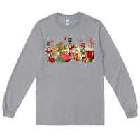Heather Grey nutcracker coffee Long Sleeve Tee - MaliasSmallBusiness