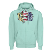 Seafoam Usa America Zipper Hoodie - Bettercallsaul
