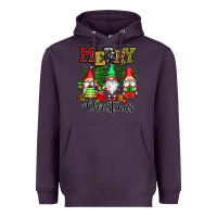 Plum merry christmas gnomes Heavyweight Hoodie - CowGirlArtShop