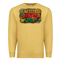 Antique Gold juneteenth vibes only Premium Sweatshirt - CowGirlArtShop