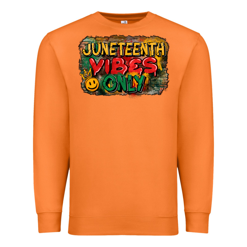 Juneteenth Vibes Only Premium Sweatshirt by CowGirlArtShop | Teevron