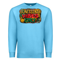 Ocean Blue juneteenth vibes only Premium Sweatshirt - CowGirlArtShop