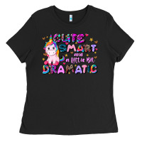 Black cute smart and a little bit dramatic Ladies Tee - JahusDesignShop
