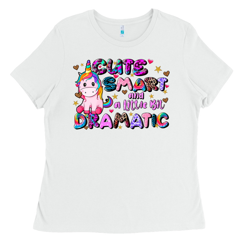 Cute Smart And A Little Bit Dramatic Ladies Tee by JahusDesignShop | Teevron