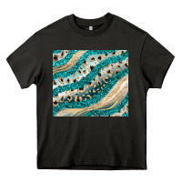 Asphalt turquoise glitter Heavy Core Tee - JahusDesignShop