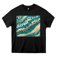 Black turquoise glitter Heavy Core Tee - JahusDesignShop