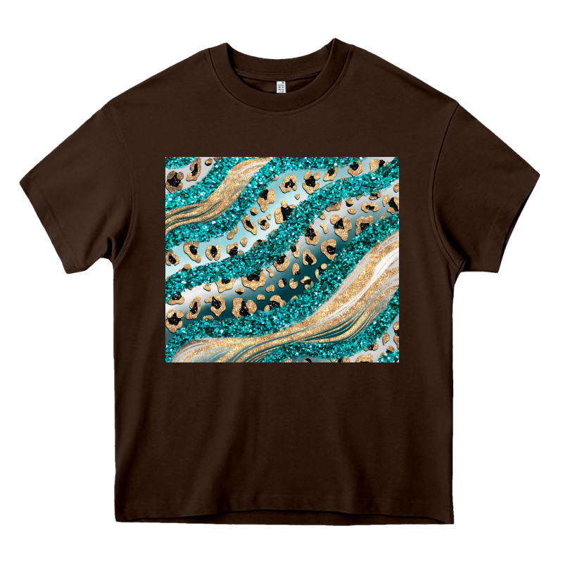 Turquoise Glitter Heavy Core Tee by JahusDesignShop | Teevron