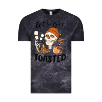 Cloud Black let's get toasted camping Vintage Tee - MaliasSmallBusiness