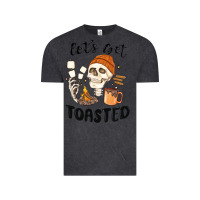 Vintage Black let's get toasted camping Vintage Tee - MaliasSmallBusiness