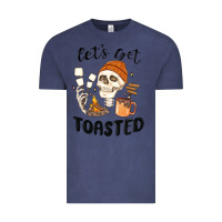 Vintage Denim let's get toasted camping Vintage Tee - MaliasSmallBusiness