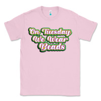 Bubblegum Pink on tuesday we wear beads Classic Tee - MaliasSmallBusiness