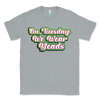 Heather Grey on tuesday we wear beads Classic Tee - MaliasSmallBusiness