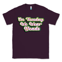 Plum on tuesday we wear beads Classic Tee - MaliasSmallBusiness