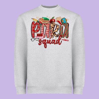Para Squad Christmas Heavyweight Sweatshirt Designed By Maliassmallbusiness