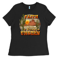 Black faith is trusting the unseen Ladies Tee - JahusDesignShop