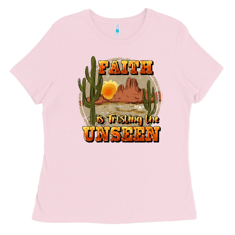 Faith Is Trusting The Unseen Ladies Tee by JahusDesignShop | Teevron
