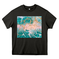 Asphalt turquoise glitter Heavy Core Tee - JahusDesignShop