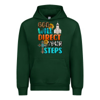Forest Green God Will Direct Your Steps Urban Hoodie - BundleAndBundleShop