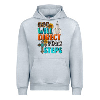 Heather Grey God Will Direct Your Steps Urban Hoodie - BundleAndBundleShop