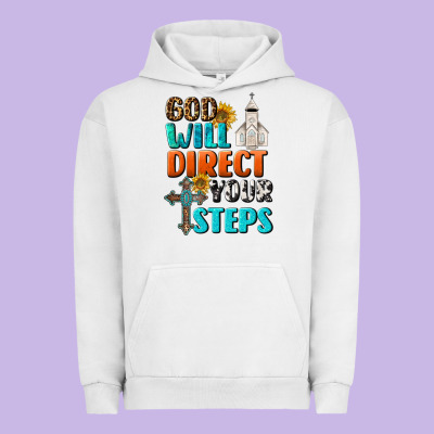 God Will Direct Your Steps Urban Hoodie Designed By Bundleandbundleshop