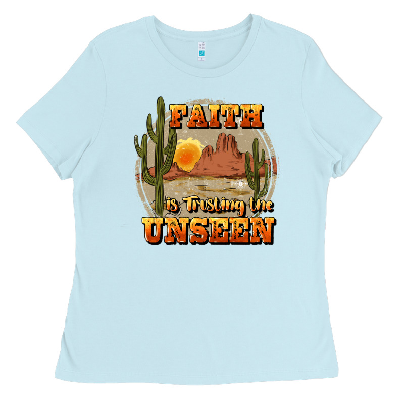 Faith Is Trusting The Unseen Ladies Tee by JahusDesignShop | Teevron