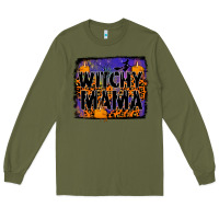 Army Green witchy mama Long Sleeve Tee - JahusDesignShop