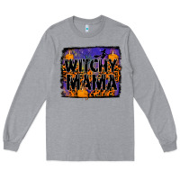 Heather Grey witchy mama Long Sleeve Tee - JahusDesignShop