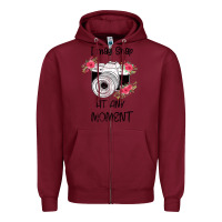 Burgundy I May Snap At Any Moment Zipper Hoodie - Bettercallsaul