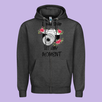 I May Snap At Any Moment Zipper Hoodie Designed By Bettercallsaul