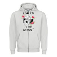 Dove Grey I May Snap At Any Moment Zipper Hoodie - Bettercallsaul