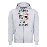 Heather Grey I May Snap At Any Moment Zipper Hoodie - Bettercallsaul