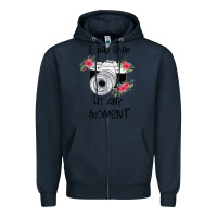 Navy I May Snap At Any Moment Zipper Hoodie - Bettercallsaul