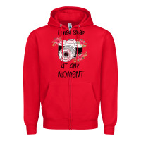 Red I May Snap At Any Moment Zipper Hoodie - Bettercallsaul