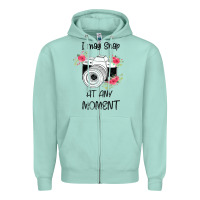 Seafoam I May Snap At Any Moment Zipper Hoodie - Bettercallsaul
