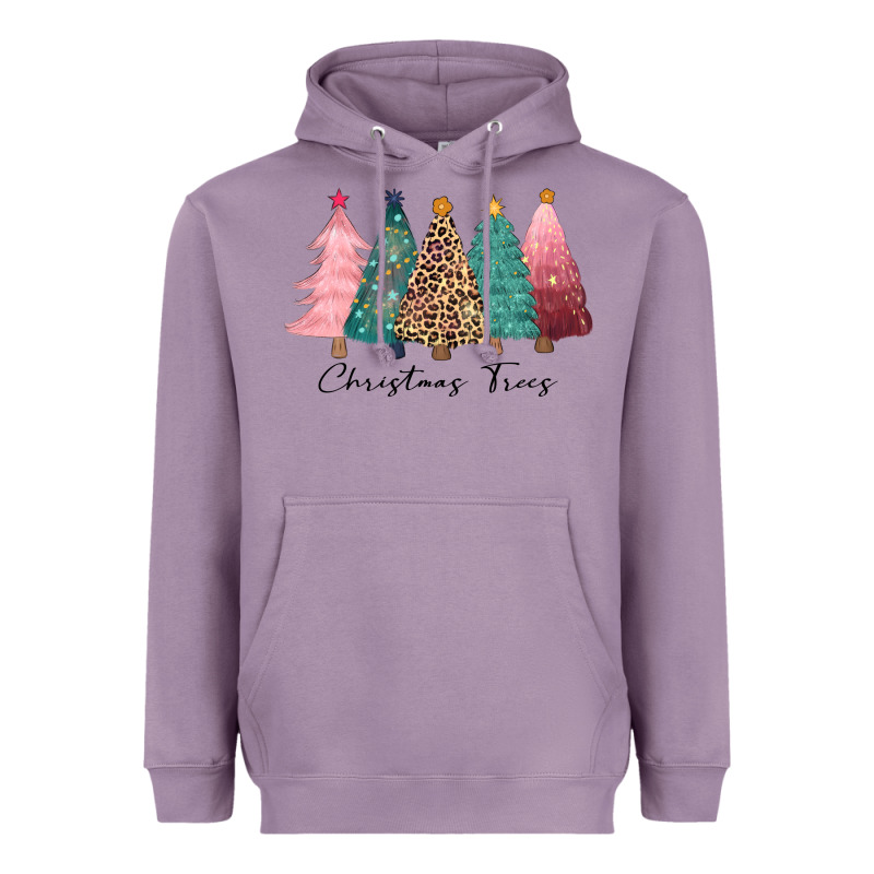 Christmas Trees Heavyweight Hoodie by CowGirlArtShop | Teevron