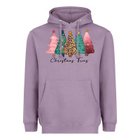 Lavender christmas trees Heavyweight Hoodie - CowGirlArtShop