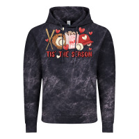 Cloud Black tis the season baseball Vintage Hoodie - MaliasSmallBusiness