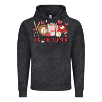 Vintage Black tis the season baseball Vintage Hoodie - MaliasSmallBusiness