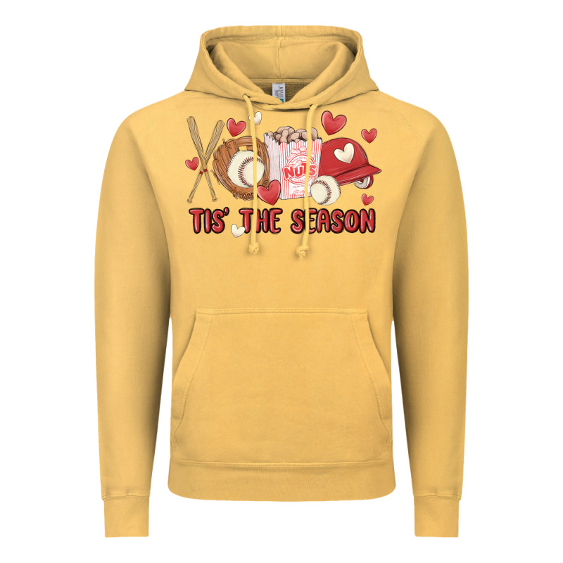 Tis The Season Baseball Vintage Hoodie by MaliasSmallBusiness | Teevron