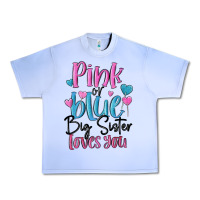 Grape Ice pink or blue big sister loves you Urban Heavy Tee - MaliasSmallBusiness