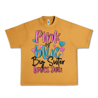 Peanut Butter pink or blue big sister loves you Urban Heavy Tee - MaliasSmallBusiness