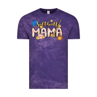 Cloud Purple softball MAMA Vintage Tee - MaliasSmallBusiness