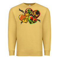 Antique Gold juneteenth hearts Premium Sweatshirt - CowGirlArtShop