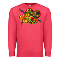 Cardinal juneteenth hearts Premium Sweatshirt - CowGirlArtShop