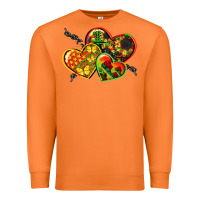 Carrot juneteenth hearts Premium Sweatshirt - CowGirlArtShop
