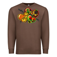 Chestnut juneteenth hearts Premium Sweatshirt - CowGirlArtShop