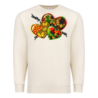 Sandshell juneteenth hearts Premium Sweatshirt - CowGirlArtShop