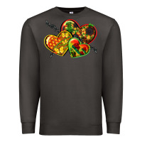 Smoke juneteenth hearts Premium Sweatshirt - CowGirlArtShop
