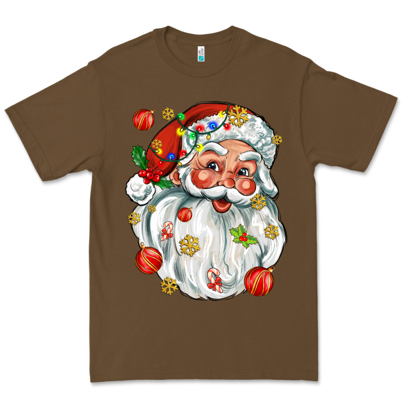 Santa With Little Christmas Premium Tee by AdoDesignShop | Teevron