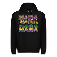Black mama mardi gras Premium Hoodie - CowGirlArtShop